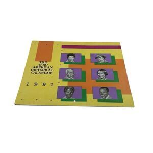 THE AFRO-AMERICAN HISTORICAL CALENDAR - 1991 Advertising Calendar Ohio State